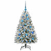 Vidaxx künstlicher Weihnachtsbaum mit 150 LED grün und weiß, 120 cm PVC und Metall