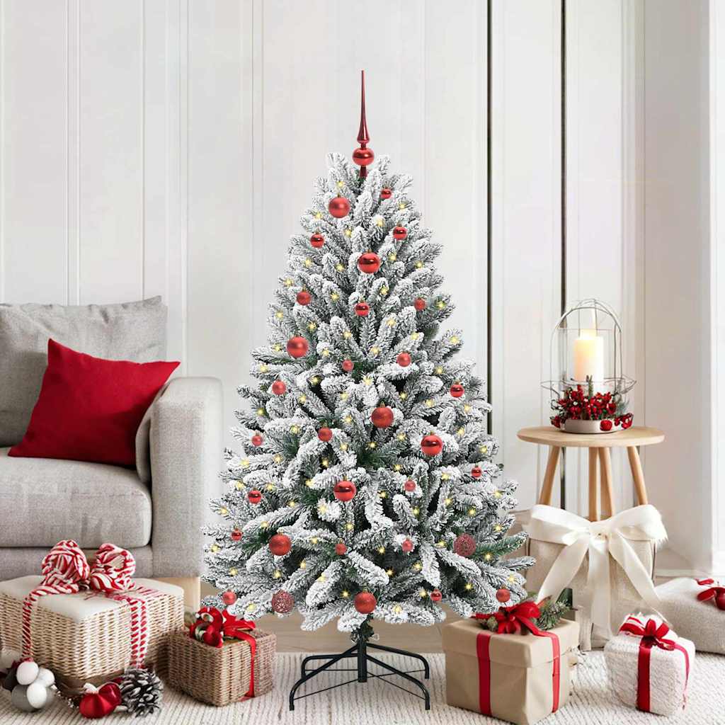 Vidaxx künstlicher Weihnachtsbaum mit 150 LED grün und weiß, 150 cm PVC und Metall