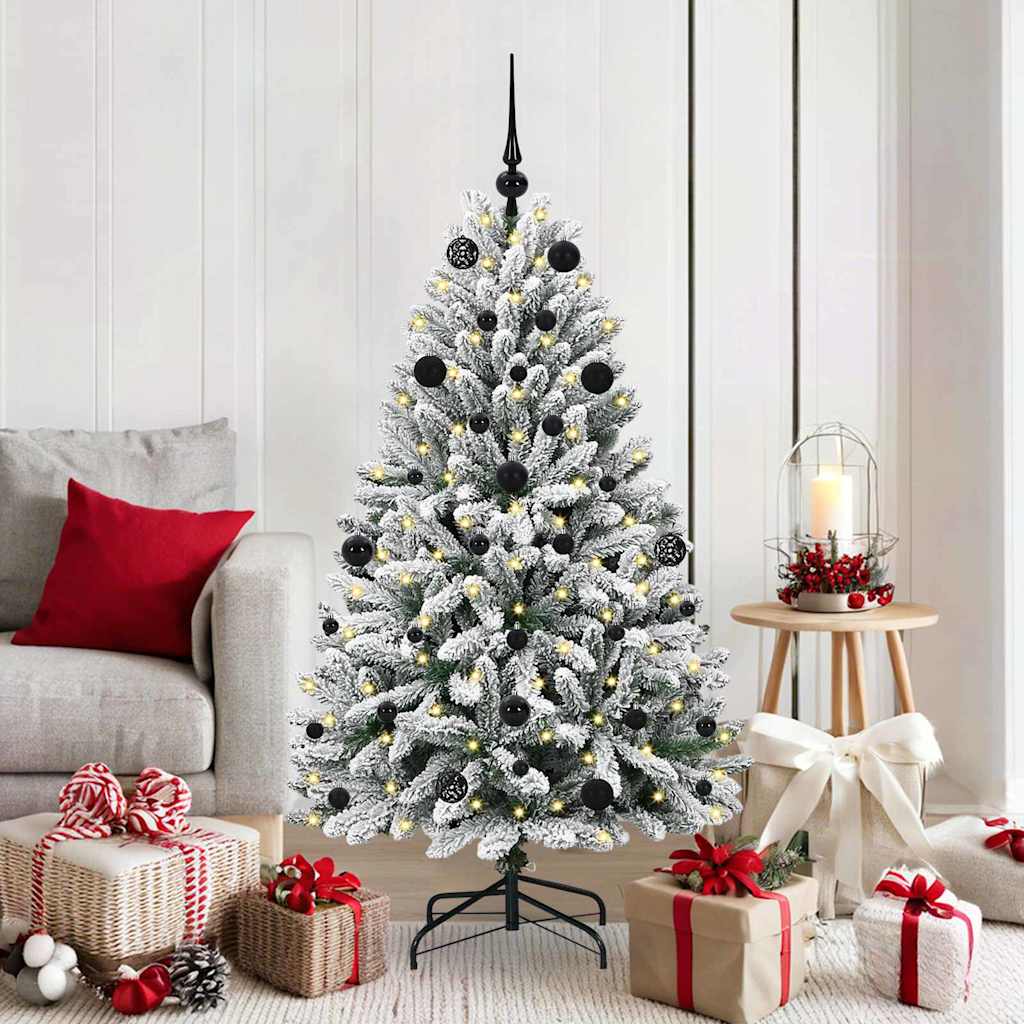 Vidaxx künstlicher Weihnachtsbaum mit 150 LED grün und weiß, 150 cm PVC und Metall
