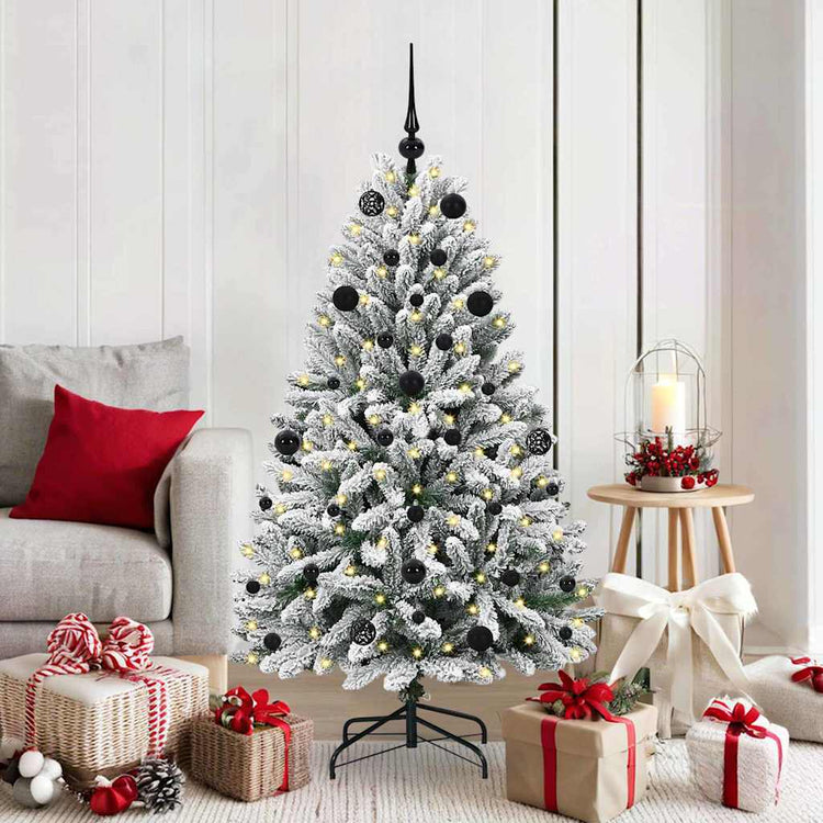 Vidaxx künstlicher Weihnachtsbaum mit 150 LED grün und weiß, 150 cm PVC und Metall