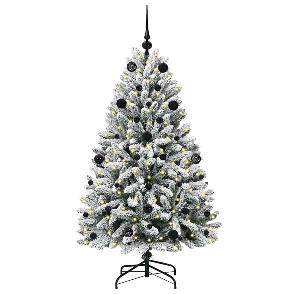 Vidaxx künstlicher Weihnachtsbaum mit 150 LED grün und weiß, 150 cm PVC und Metall