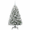 Vidaxx künstlicher Weihnachtsbaum mit 150 LED grün und weiß, 150 cm PVC und Metall
