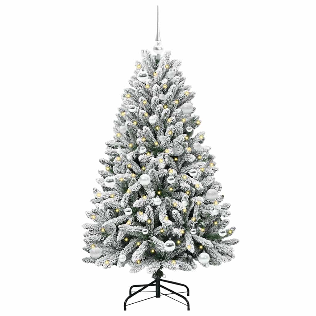 Vidaxx künstlicher Weihnachtsbaum mit 150 LED grün und weiß, 150 cm PVC und Metall