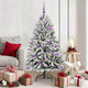 Vidaxx künstlicher Weihnachtsbaum mit 150 LED grün und weiß, 150 cm PVC und Metall