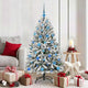 Vidaxx künstlicher Weihnachtsbaum mit 150 LED grün und weiß, 150 cm PVC und Metall