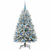 Vidaxx künstlicher Weihnachtsbaum mit 150 LED grün und weiß, 150 cm PVC und Metall