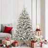 Vidaxx künstlicher Weihnachtsbaum mit 300 LED grün und weiß 180 cm PVC und Metall