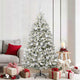 Vidaxx künstlicher Weihnachtsbaum mit 300 LED grün und weiß 180 cm PVC und Metall