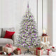 Vidaxx künstlicher Weihnachtsbaum mit 300 LED grün und weiß 180 cm PVC und Metall