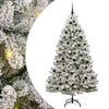 Vidaxx künstlicher Weihnachtsbaum mit 300 LED grün und weiß 210 cm PVC und Metall