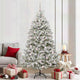 Vidaxx künstlicher Weihnachtsbaum mit 300 LED grün und weiß 210 cm PVC und Metall