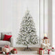 Vidaxx künstlicher Weihnachtsbaum mit 300 LED grün und weiß 210 cm PVC und Metall