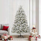 Vidaxx künstlicher Weihnachtsbaum mit 300 LED grün und weiß 210 cm PVC und Metall