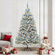 Vidaxx künstlicher Weihnachtsbaum mit 300 LED grün und weiß 210 cm PVC und Metall