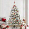 Vidaxx künstlicher Weihnachtsbaum mit 300 LED grün und weiß, 240 cm PVC und Metall