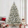 Vidaxx künstlicher Weihnachtsbaum mit 300 LED grün und weiß, 240 cm PVC und Metall