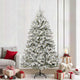 Vidaxx künstlicher Weihnachtsbaum mit 300 LED grün und weiß, 240 cm PVC und Metall