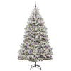 Vidaxx künstlicher Weihnachtsbaum mit 300 LED grün und weiß, 240 cm PVC und Metall