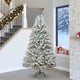 Vidaxx künstlicher Weihnachtsbaum mit 300 LED grün und weiß, 240 cm PVC und Metall