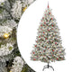 Vidaxx künstlicher Weihnachtsbaum mit 300 LED grün und weiß, 270 cm PVC und Metall