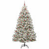 Vidaxx künstlicher Weihnachtsbaum mit 300 LED grün und weiß, 270 cm PVC und Metall