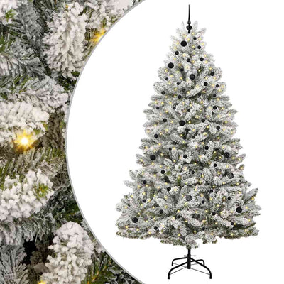Vidaxx künstlicher Weihnachtsbaum mit 300 LED grün und weiß, 270 cm PVC und Metall