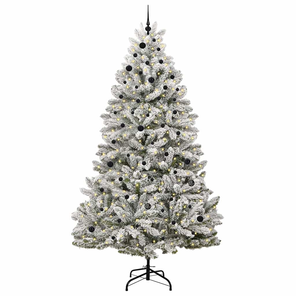 Vidaxx künstlicher Weihnachtsbaum mit 300 LED grün und weiß, 270 cm PVC und Metall