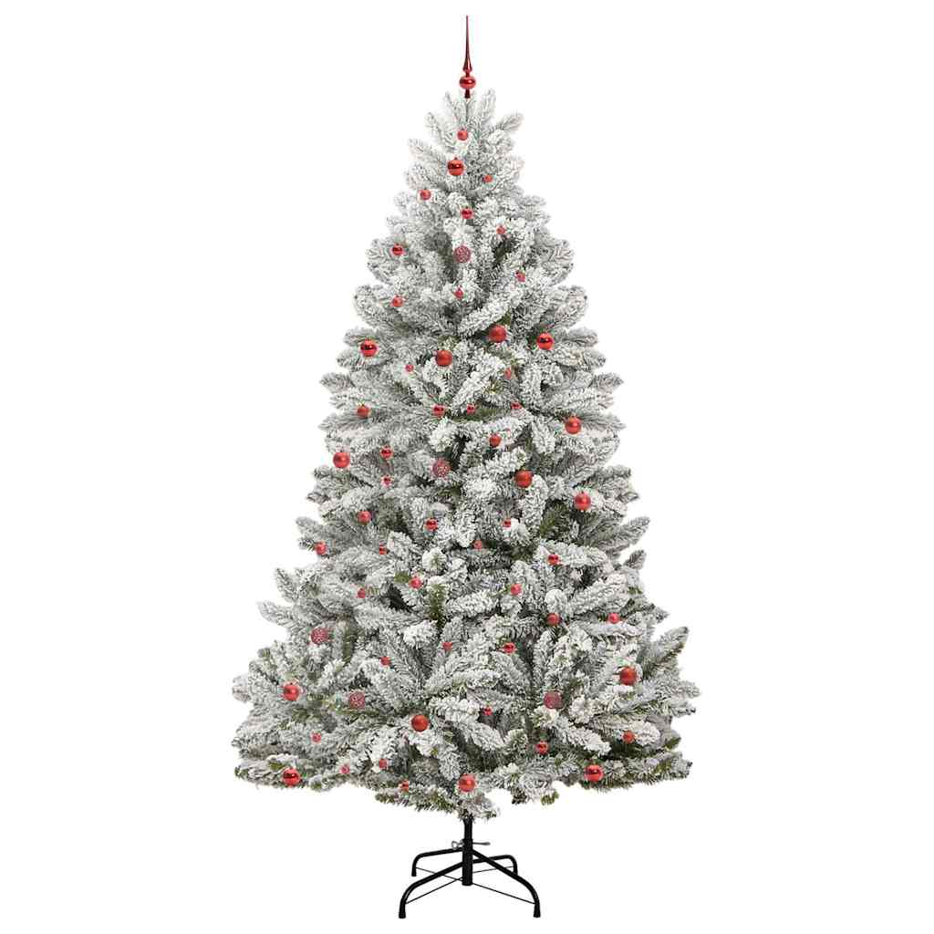 Vidaxx künstlicher Weihnachtsbaum mit 300 LED grün und weiß, 300 cm PVC und Metall
