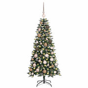 VidaXL künstlicher Weihnachtsbaum mit 150 LEDs grün, 120 cm PVC und Kunststoff und Stahl - afbeelding 3