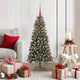 VidaXL künstlicher Weihnachtsbaum mit 150 LEDs grün, 120 cm PVC und Kunststoff und Stahl