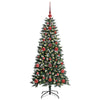 VidaXL künstlicher Weihnachtsbaum mit 150 LEDs grün, 120 cm PVC und Kunststoff und Stahl