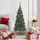 VidaXL künstlicher Weihnachtsbaum mit 150 LEDs grün, 120 cm PVC und Kunststoff und Stahl