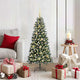 VidaXL künstlicher Weihnachtsbaum mit 150 LEDs grün, 120 cm PVC und Kunststoff und Stahl