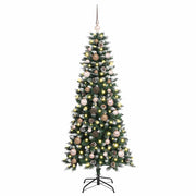 Vidaxx künstlicher Weihnachtsbaum mit 150 LED grün, 150 cm PVC und Kunststoff und Stahl - afbeelding 3