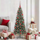 VidaXL künstlicher Weihnachtsbaum mit 150 LEDs grün, 150 cm PVC und Kunststoff und Stahl