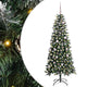 VidaXL künstlicher Weihnachtsbaum mit 150 LEDs grün, 150 cm PVC und Kunststoff und Stahl