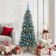 VidaXL künstlicher Weihnachtsbaum mit 150 LEDs grün, 150 cm PVC und Kunststoff und Stahl