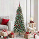 VidaXL künstlicher Weihnachtsbaum mit 150 LEDs grün, 150 cm PVC und Kunststoff und Stahl