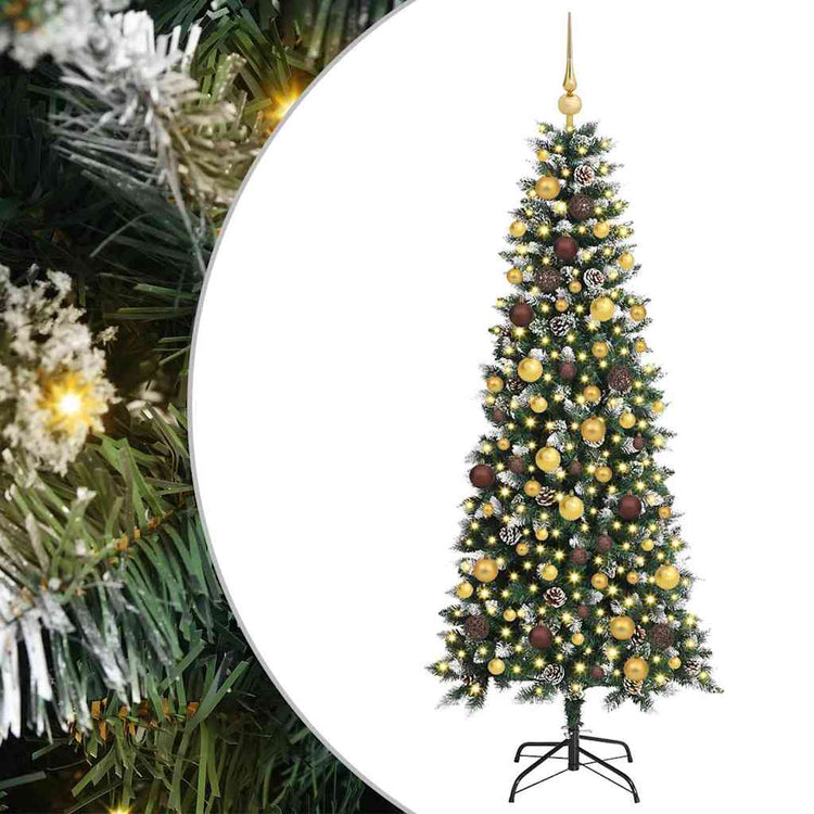 Künstlicher Weihnachtsbaum von Vidaxx mit 300 LEDs, grün, 180 cm, PVC und Kunststoff und Stahl
