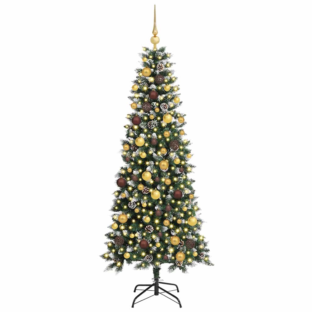 Künstlicher Weihnachtsbaum von Vidaxx mit 300 LEDs, grün, 180 cm, PVC und Kunststoff und Stahl