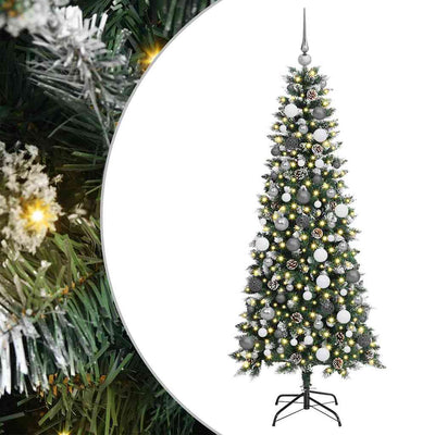 Künstlicher Weihnachtsbaum von Vidaxx mit 300 LEDs, grün, 180 cm, PVC und Kunststoff und Stahl