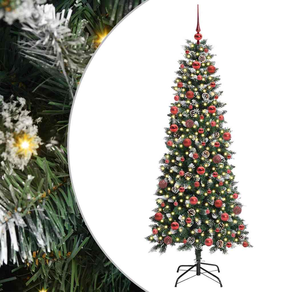Künstlicher Weihnachtsbaum von Vidaxx mit 300 LEDs, grün, 180 cm, PVC und Kunststoff und Stahl