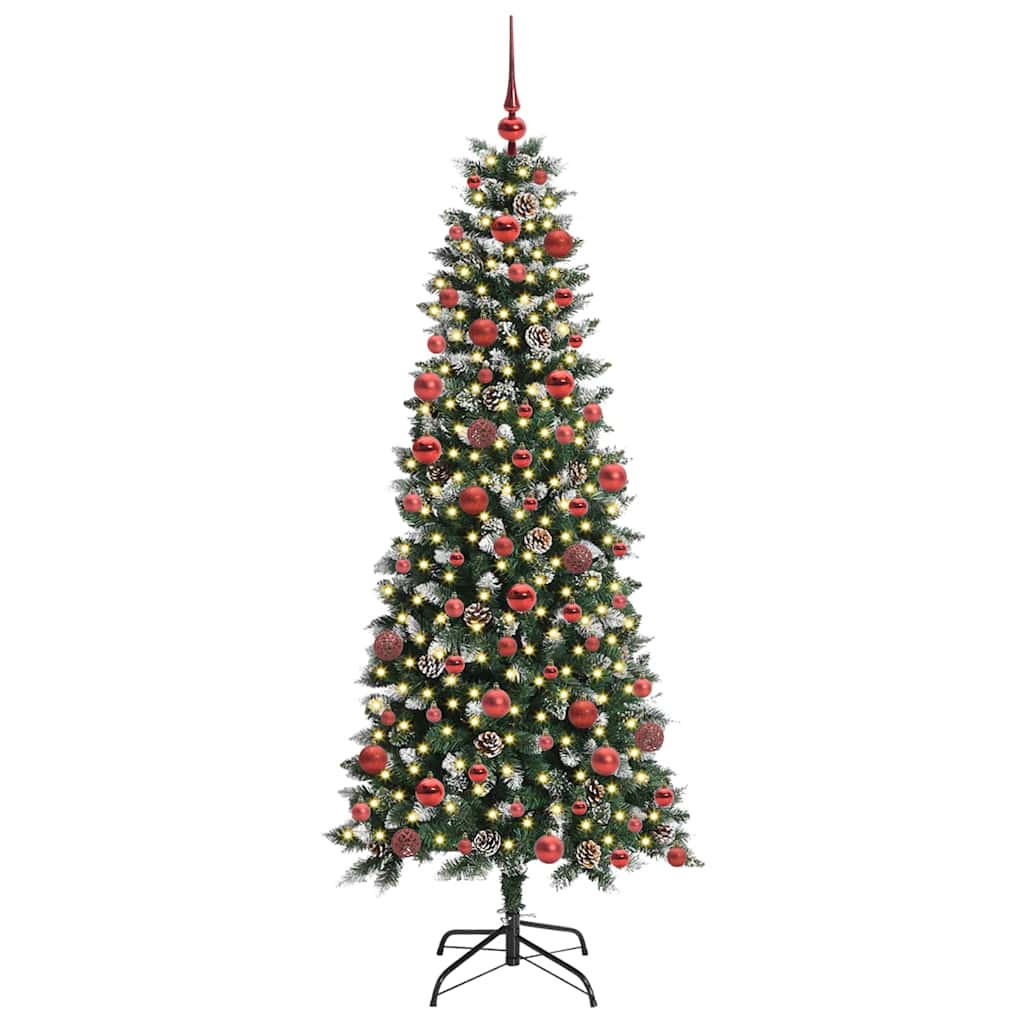 Künstlicher Weihnachtsbaum von Vidaxx mit 300 LEDs, grün, 180 cm, PVC und Kunststoff und Stahl