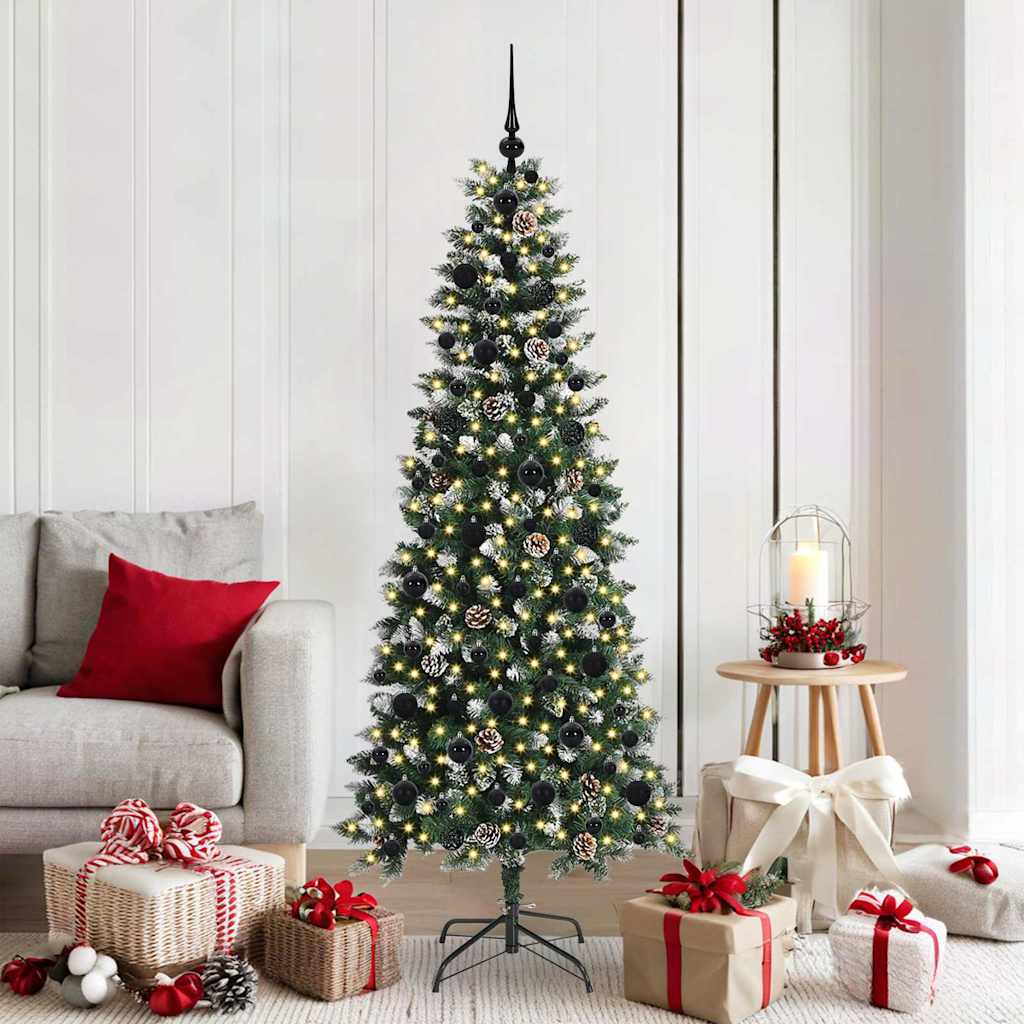 Künstlicher Weihnachtsbaum von Vidaxx mit 300 LEDs, grün, 180 cm, PVC und Kunststoff und Stahl