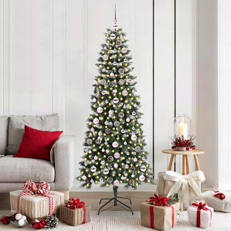 Künstlicher Weihnachtsbaum von Vidaxx mit 300 LEDs, grün, 180 cm, PVC und Kunststoff und Stahl
