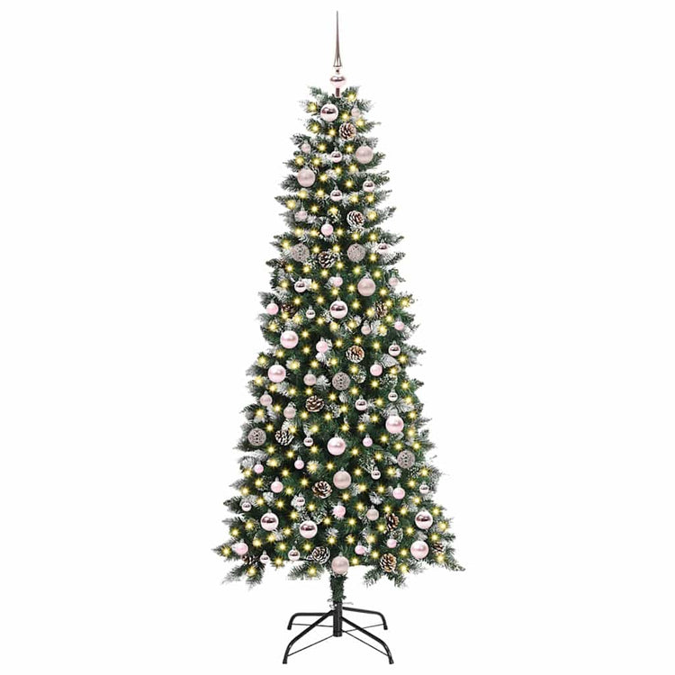 Künstlicher Weihnachtsbaum von Vidaxx mit 300 LEDs, grün, 180 cm, PVC und Kunststoff und Stahl