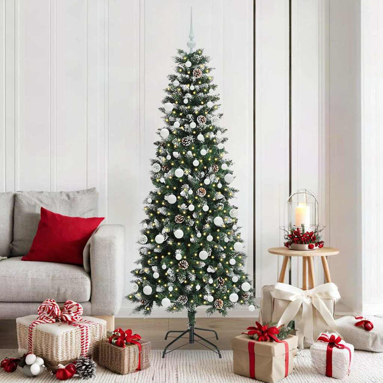 Künstlicher Weihnachtsbaum von Vidaxx mit 300 LEDs, grün, 180 cm, PVC und Kunststoff und Stahl