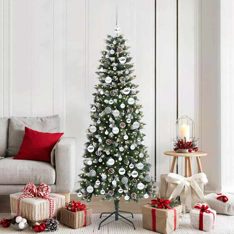 Künstlicher Weihnachtsbaum von Vidaxx mit 300 LEDs, grün, 180 cm, PVC und Kunststoff und Stahl