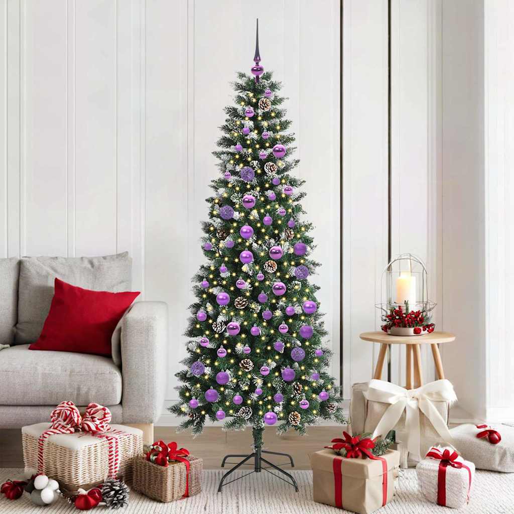 Künstlicher Weihnachtsbaum von Vidaxx mit 300 LEDs, grün, 180 cm, PVC und Kunststoff und Stahl