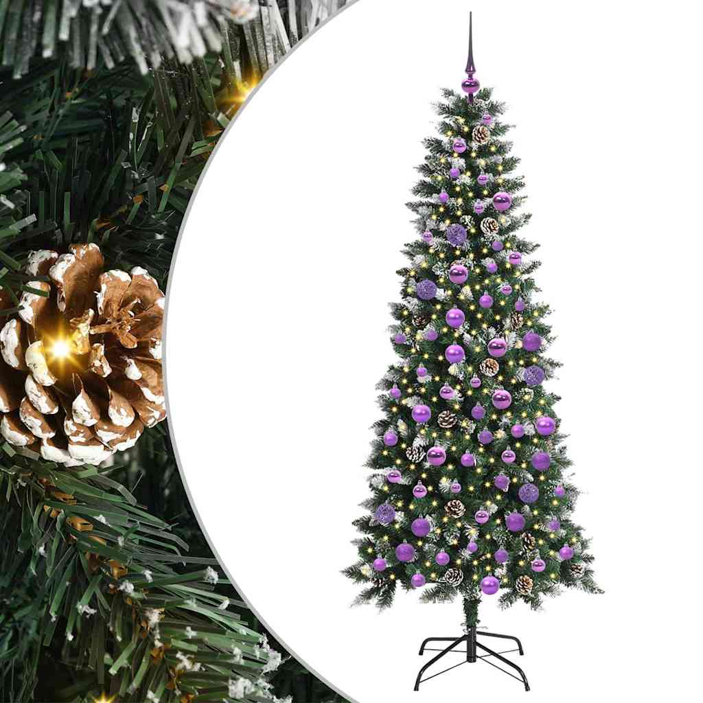 Künstlicher Weihnachtsbaum von Vidaxx mit 300 LEDs, grün, 180 cm, PVC und Kunststoff und Stahl